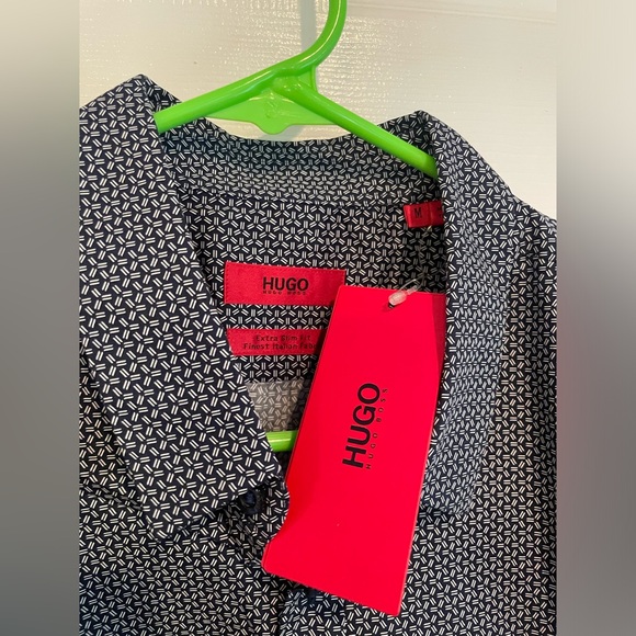 NWT Hugo Boss Long Sleeve Button Down Medium - Picture 3 of 7